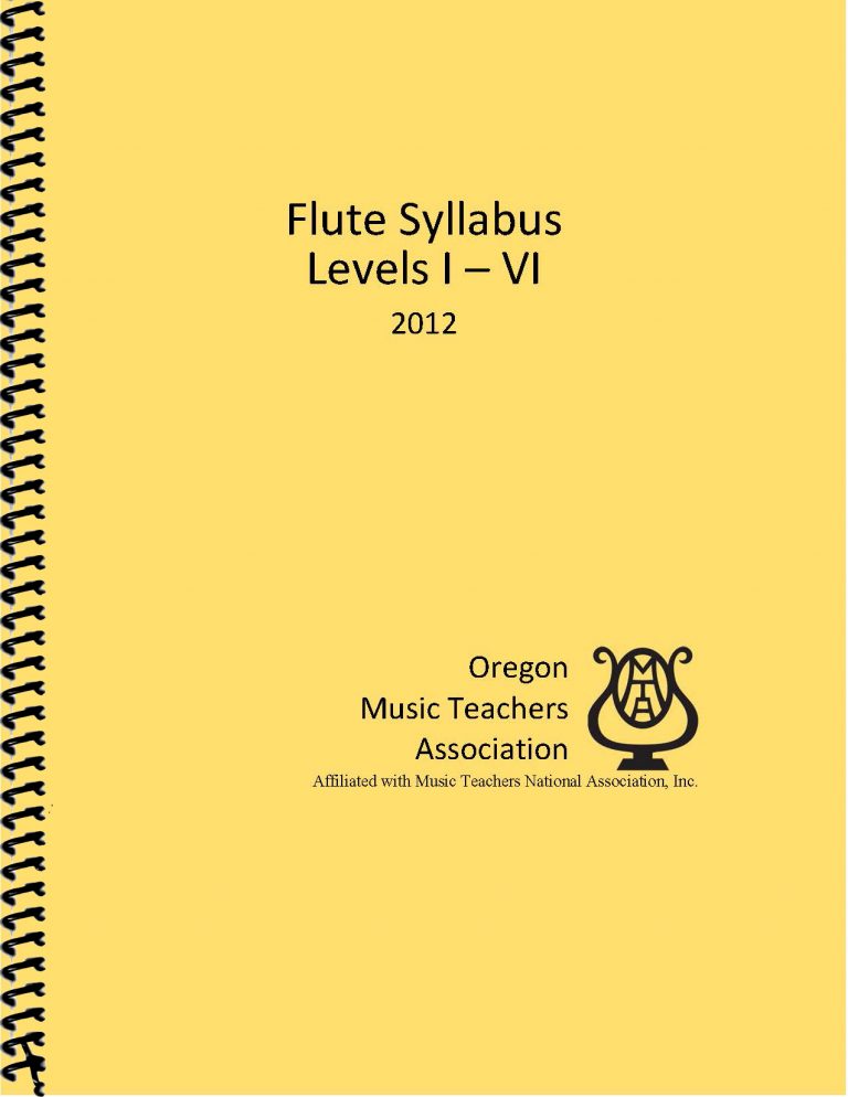 OMTA Flute Syllabus Manual (Levels IVI) OMTA Oregon Music Teachers