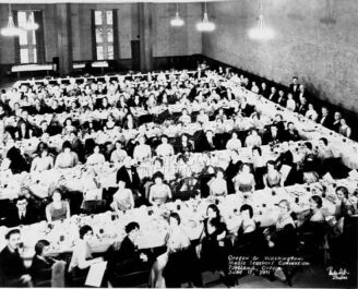 OMTA and WSMTA Convention Banquet 06.17.1931 Oregon and Washington Music Teachers Convention View of Banquet” June 17, 1931