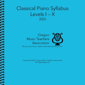 2025 OMTA Piano Syllabus Manual (Levels I-X)
